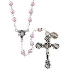 Swarovski Rose Rosary - Rose